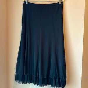 Connected Apparel Long Black Skirt